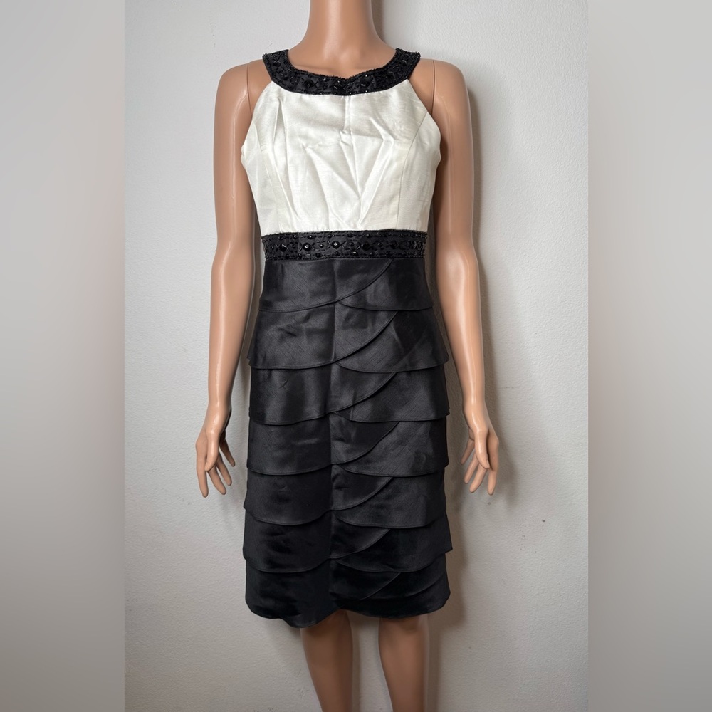 Jessica Howard Black Beaded Dress